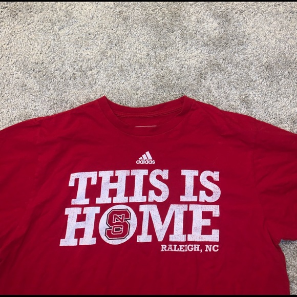 Adidas NC State Red & White Shirt size L - Picture 5 of 9